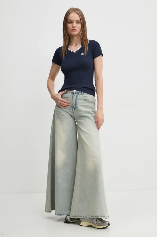 Поло Guess Jeans W4BP45.KA0H1 темно-синій AW24