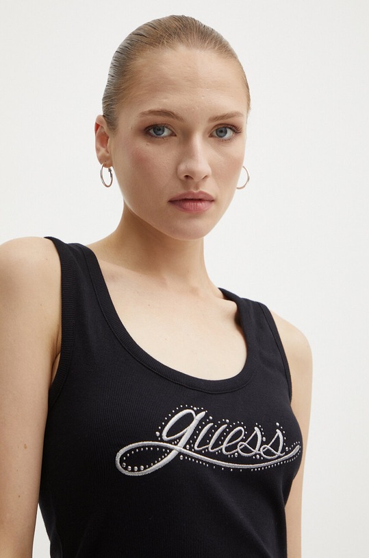 Guess top negru W4BP22.KA0H1