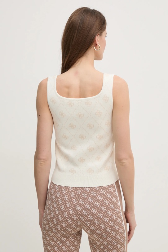 Îmbrăcăminte Guess tricou din amestec de lana SARAH W4BR0C.Z3JD2 bej