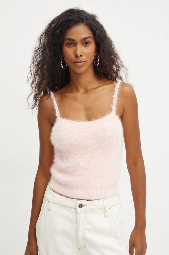 Guess top KEYLA imprimeu roz W4BR26.Z3BH0