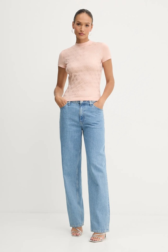Μπλουζάκι Guess W4BI26.J1314 πορτοκαλί AW24