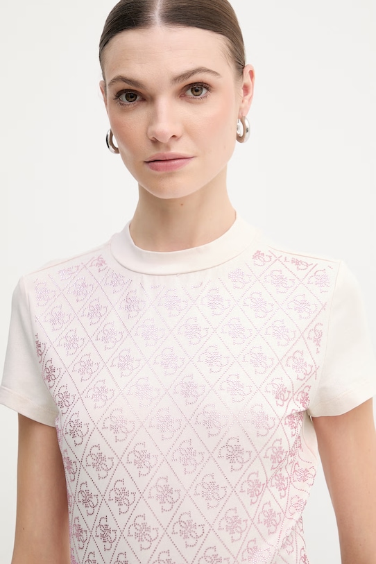 Guess t-shirt rózsaszín W4BI26.J1314