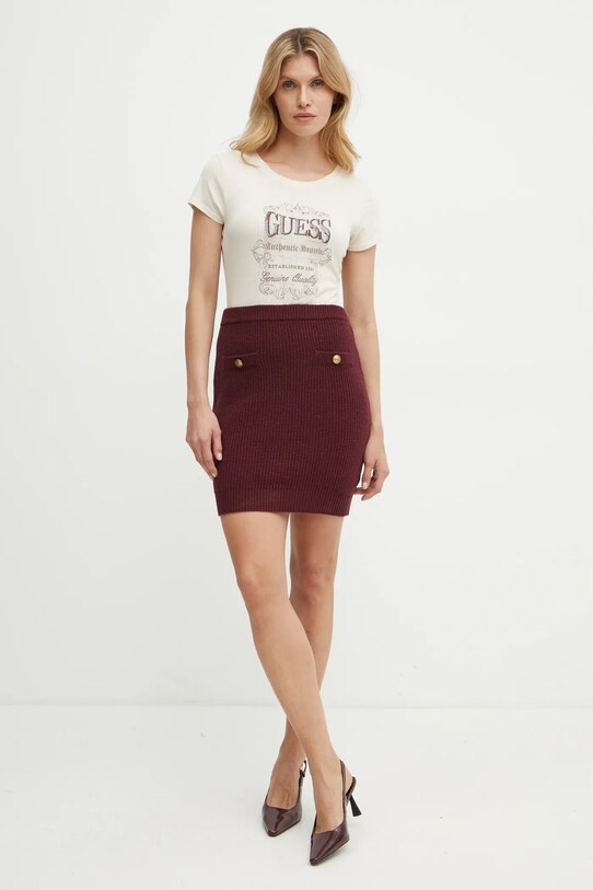 Guess tricou W4BI45.K9SN1 bej AW24