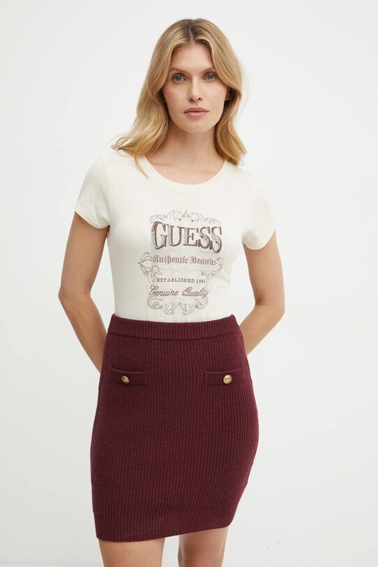 Guess tricou bej W4BI45.K9SN1