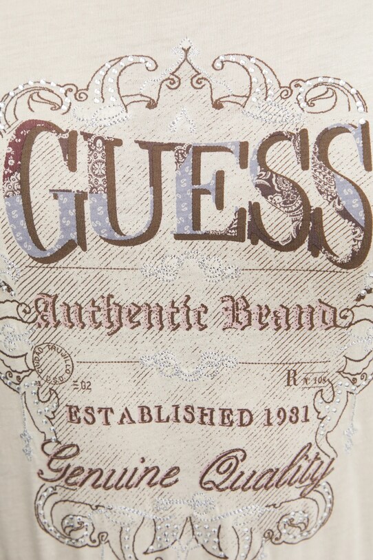 Guess tricou W4BI45.K9SN1 bej