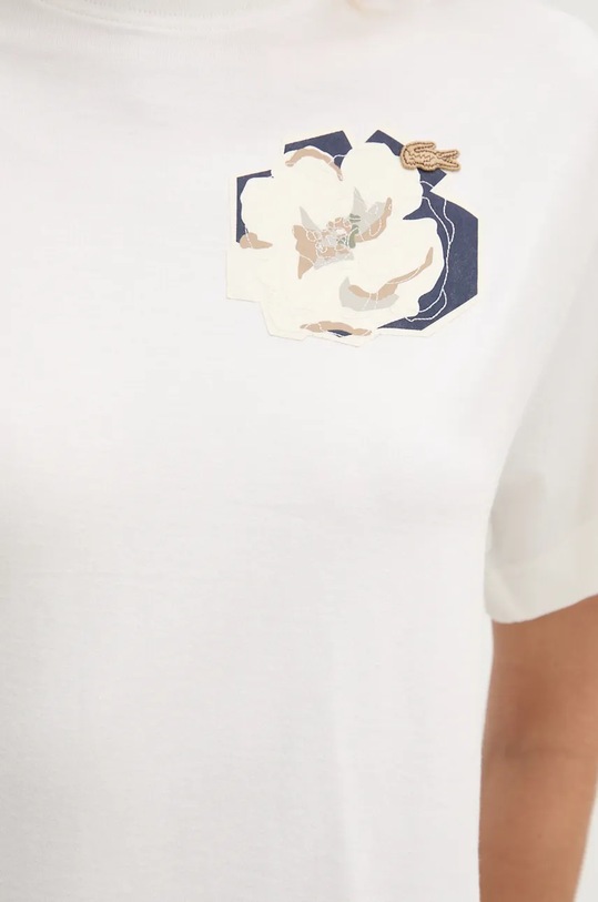 Бавовняна футболка Lacoste TF2667 білий