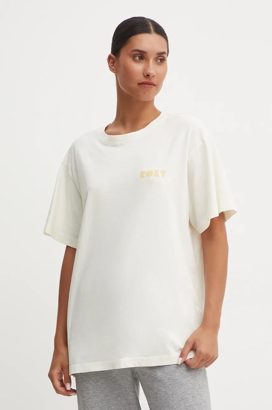 Îmbrăcăminte Roxy tricou din bumbac To The Sun ERJZT05799 bej