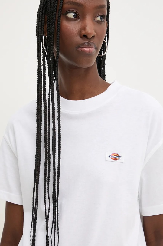 Dickies tricou din bumbac OAKPORT alb DK0A4Y8L