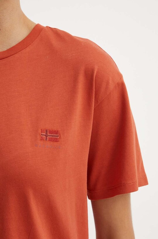 Bavlněné tričko Napapijri S-Nina NP0A4H87R1B1 oranžová