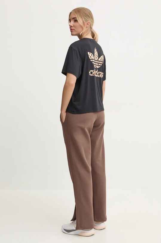 Тениска adidas Originals Trefoil Tee Leopard IW8475 черен AW24