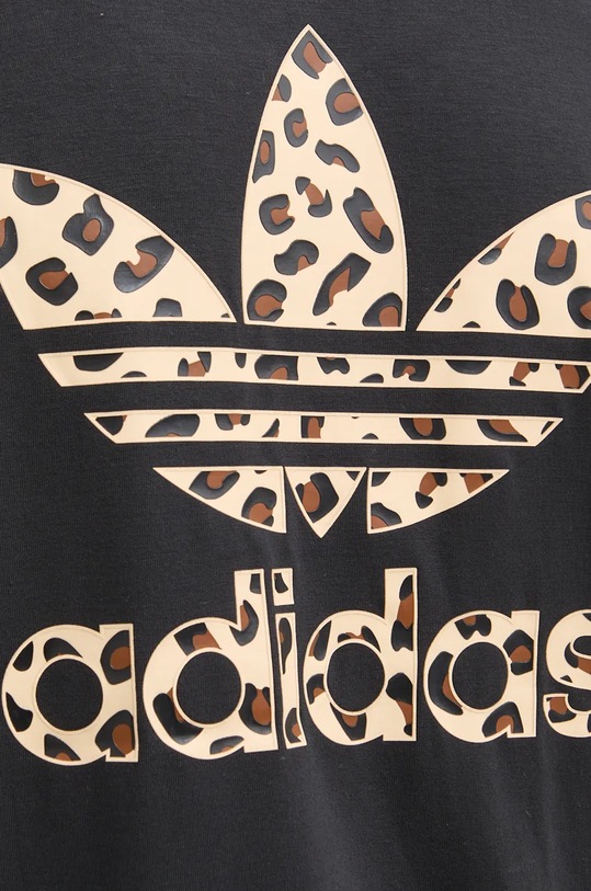 Тениска adidas Originals Trefoil Tee Leopard IW8475 черен