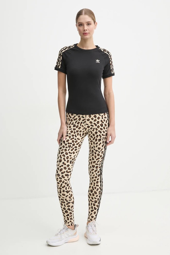 adidas Originals t-shirt Leopard 3S Tee IW8478 czarny AW24