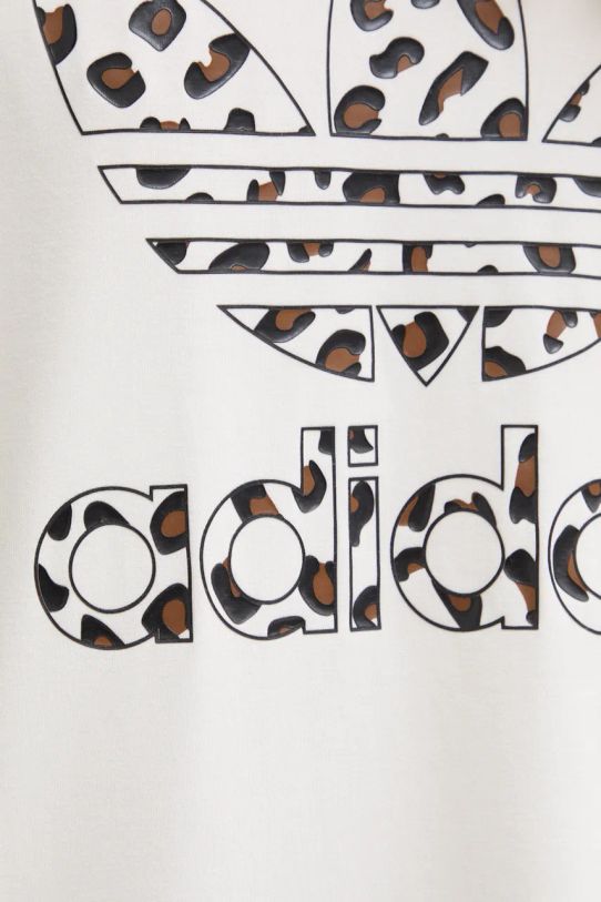 adidas Originals t-shirt Trefoil Tee Leopard IW8483 beżowy