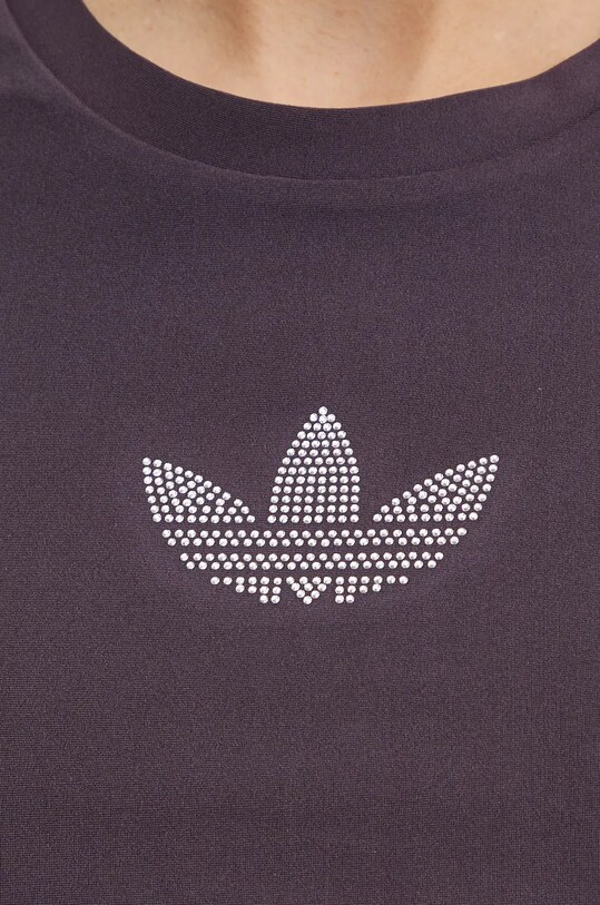 Футболка adidas Originals Bling Tee IZ3439 фиолетовой
