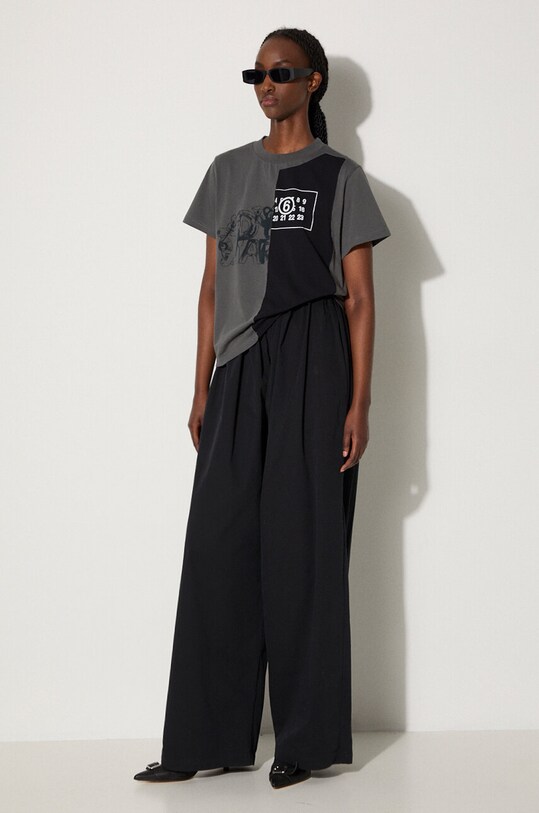 MM6 Maison Margiela tricou din bumbac S52GC0316.S24311 gri AW24