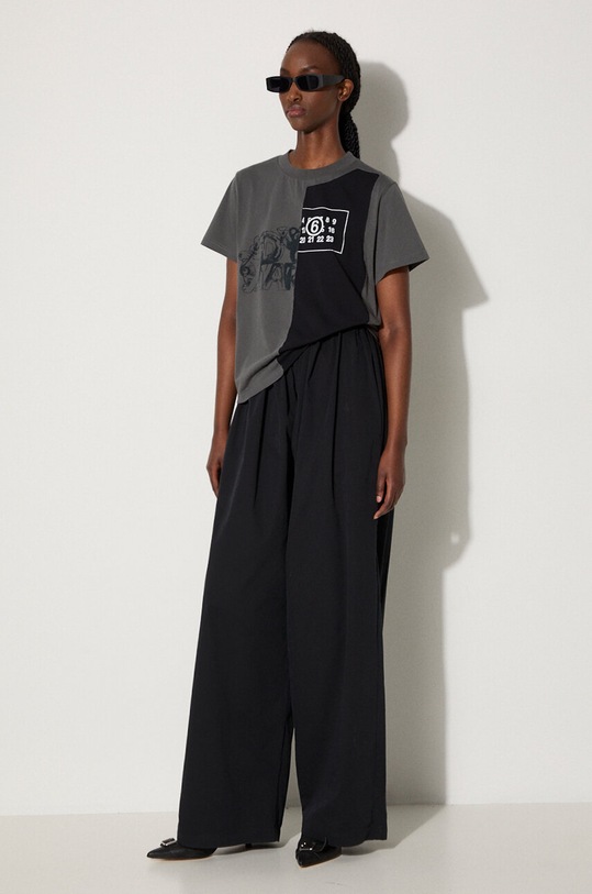 Bavlnené tričko MM6 Maison Margiela S52GC0316.S24311 sivá AW24