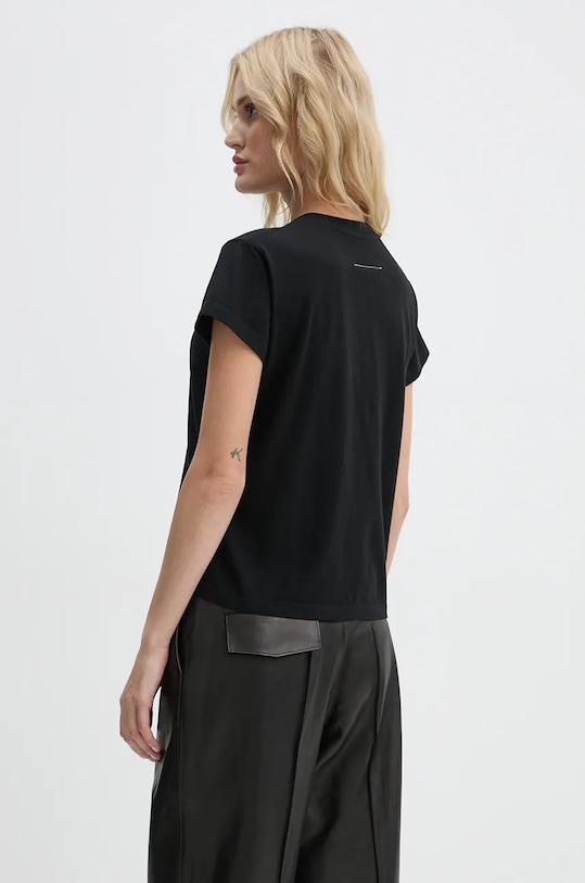 Îmbrăcăminte MM6 Maison Margiela tricou din bumbac S62GD0189.S23588 negru