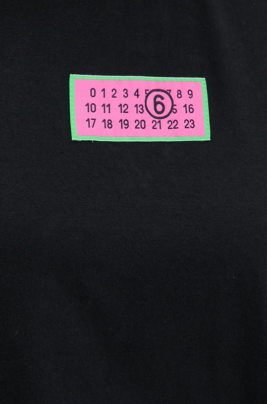 Бавовняна футболка MM6 Maison Margiela S62GD0189.S23588 чорний
