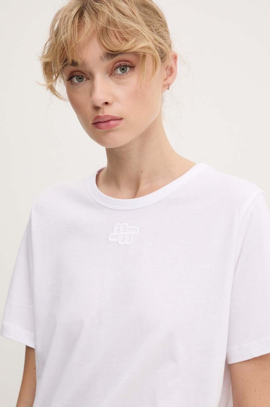 Pamučna majica MUNTHE TYLIE Planet friendly bijela 243110624360