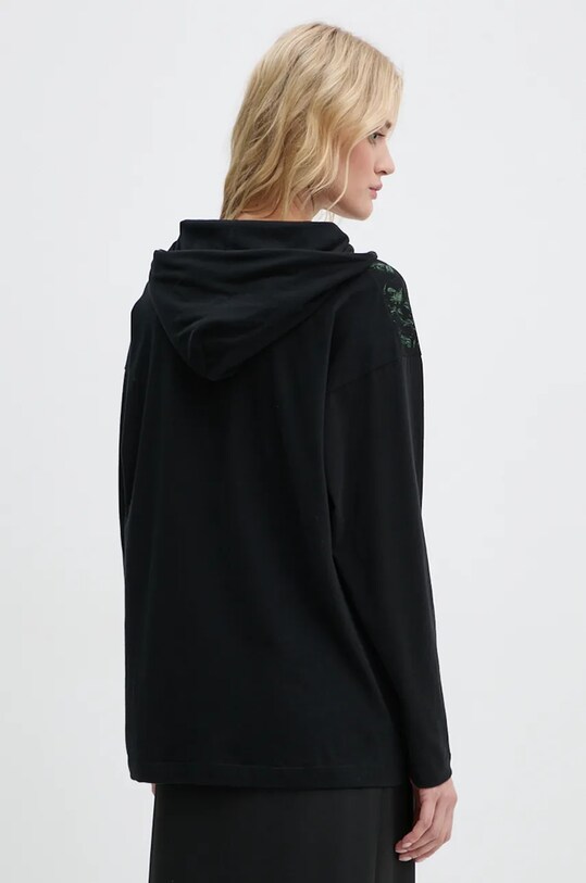 Одяг Бавовняний лонгслів MM6 Maison Margiela S62GD0190.S23588 чорний
