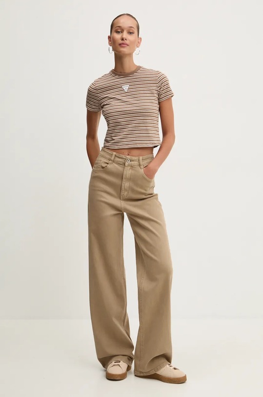 Tričko Guess Originals W4BI07.J1314 hnědá AW24