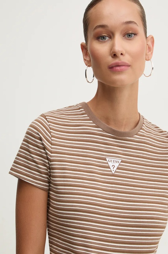 Tričko Guess Originals hnědá W4BI07.J1314