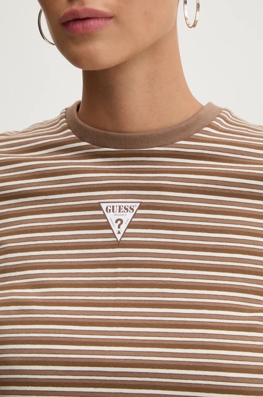 Tričko Guess Originals W4BI07.J1314 hnědá