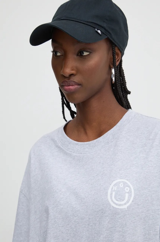 Hugo Blue tricou din bumbac gri 50524808