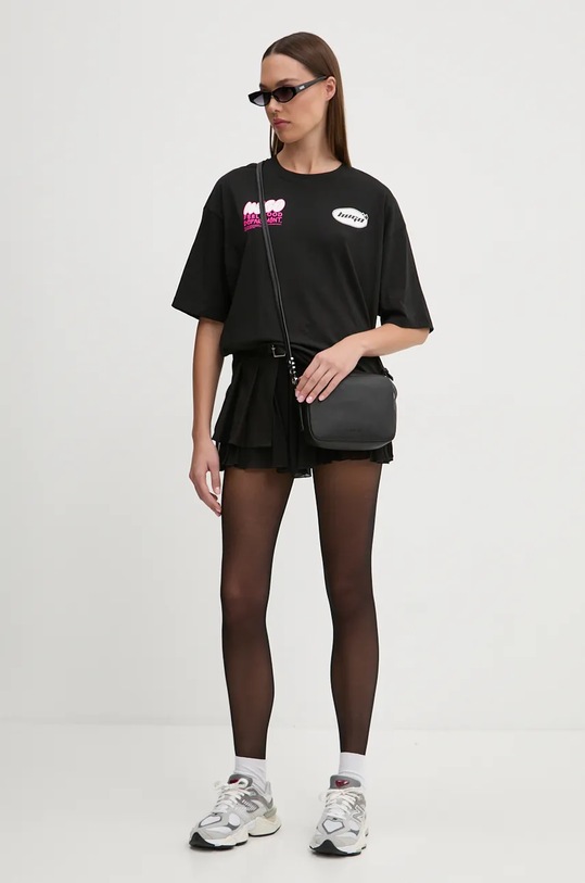 Bavlněné tričko Hugo Blue 50524808 černá AW24