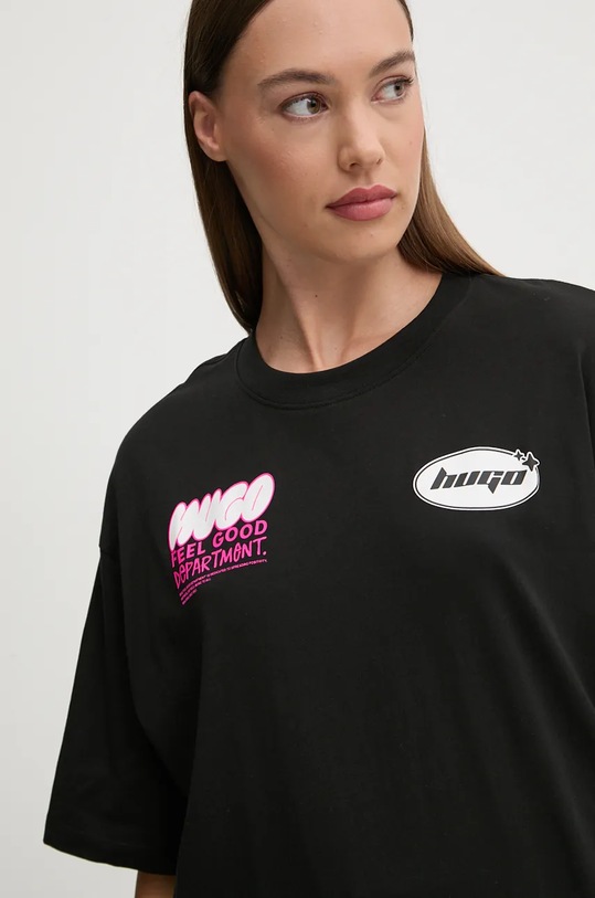 Bavlněné tričko Hugo Blue černá 50524808