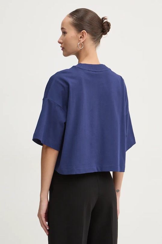 Odzież HUGO t-shirt bawełniany 50525278 granatowy