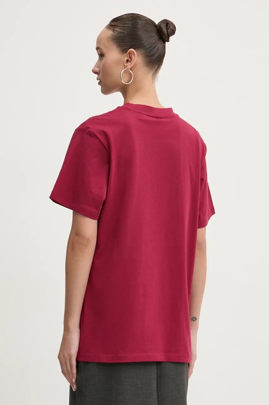 Ρούχα Βαμβακερό μπλουζάκι HUGO 50528585 μπορντό