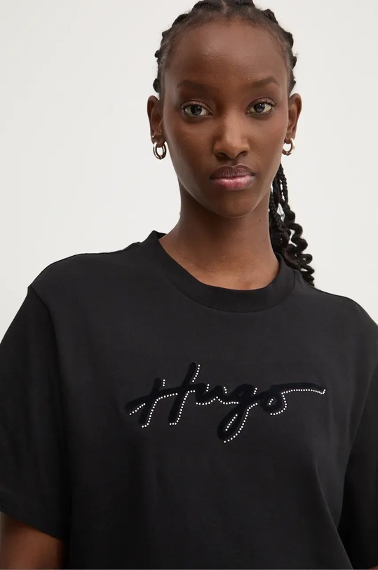 HUGO tricou din bumbac negru 50528585
