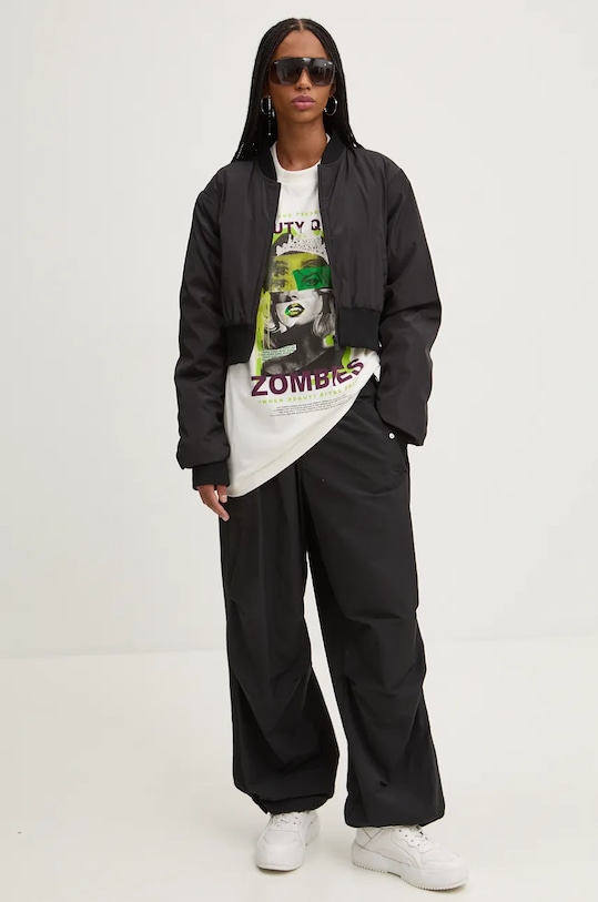 Bombažna kratka majica HUGO 50530704 bež AW24