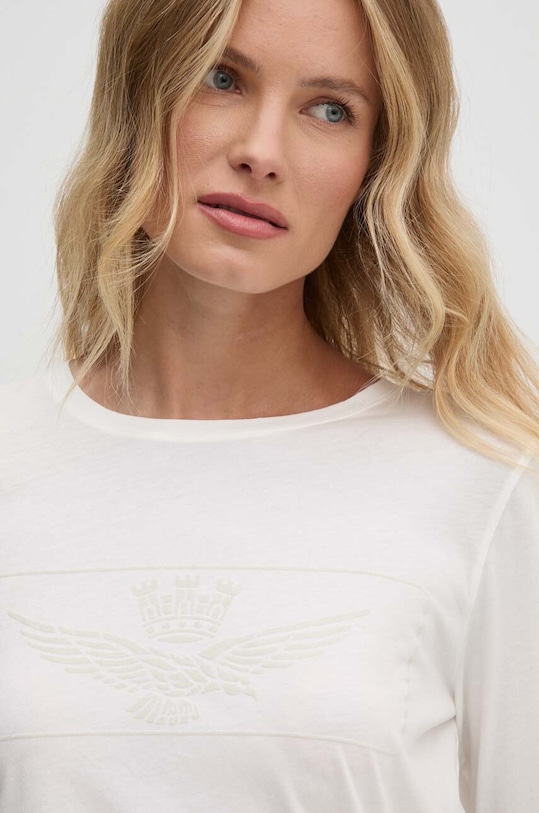 Aeronautica Militare longsleeve beżowy TS2297DJ359