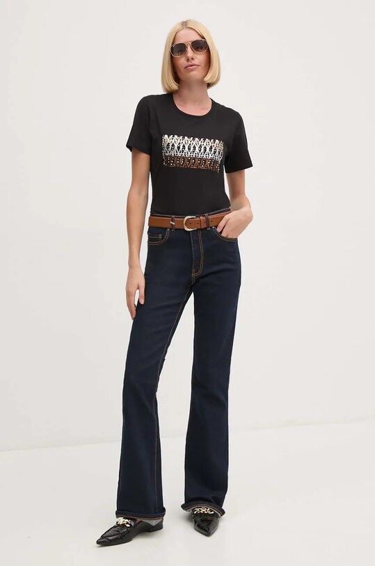 Aeronautica Militare tricou din bumbac TS2357DJ638 negru AW24