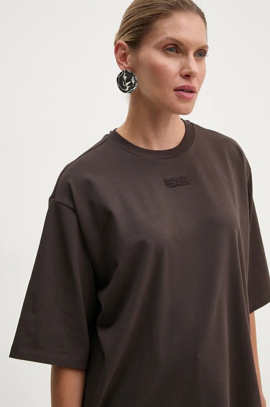 Gestuz t-shirt brązowy 10909437