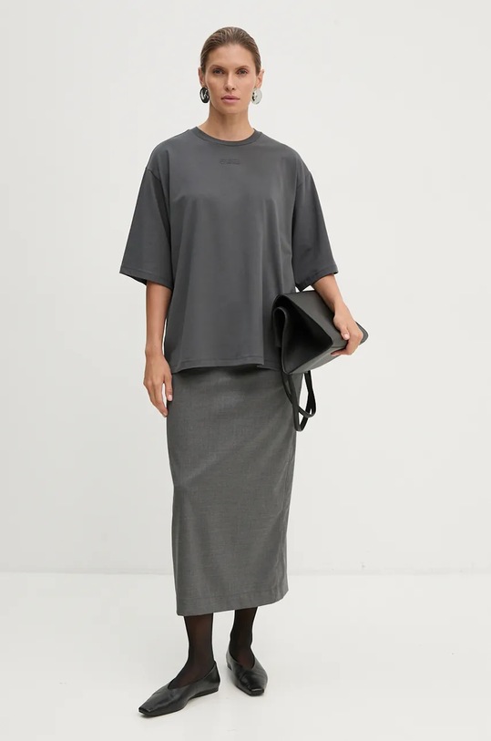 Gestuz t-shirt 10909437 szary AW24