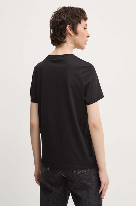 Îmbrăcăminte Desigual tricou din bumbac BRANDY 24WWTK24 negru