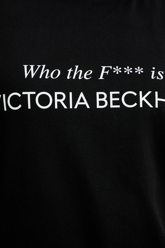Victoria Beckham t-shirt bawełniany 1424JTS005949A czarny