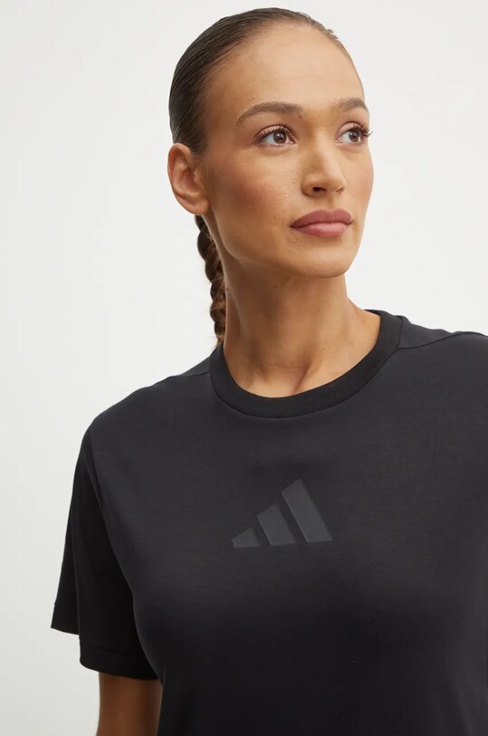 adidas tricou din bumbac ZNE negru JE7846