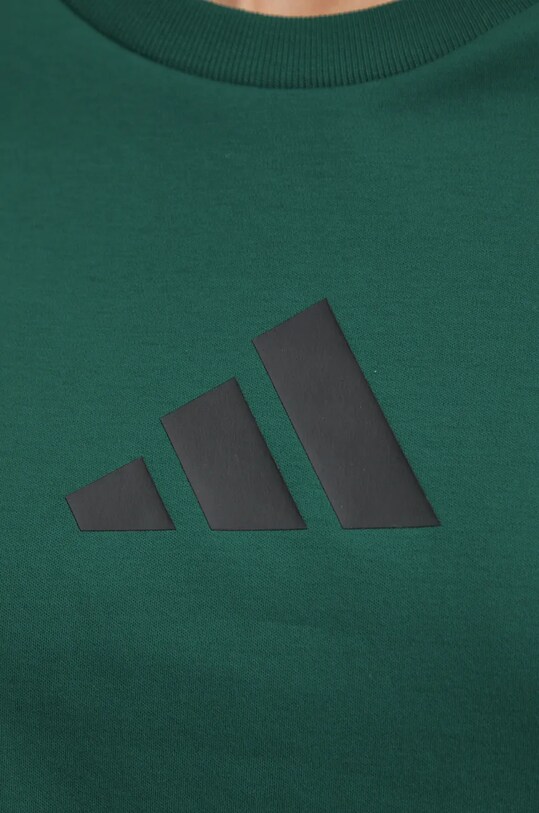 Хлопковая футболка adidas ZNE JF8889 зелёный