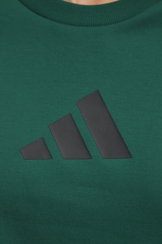 Бавовняна футболка adidas ZNE JF8889 зелений