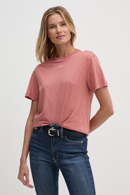 Tričko Calvin Klein K20K207519 růžová SS25