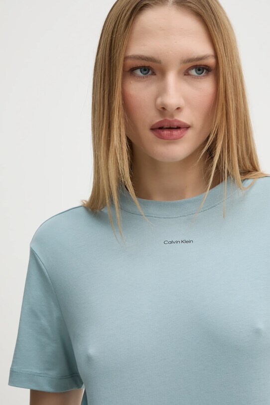 Calvin Klein tricou din bumbac albastru K20K207519
