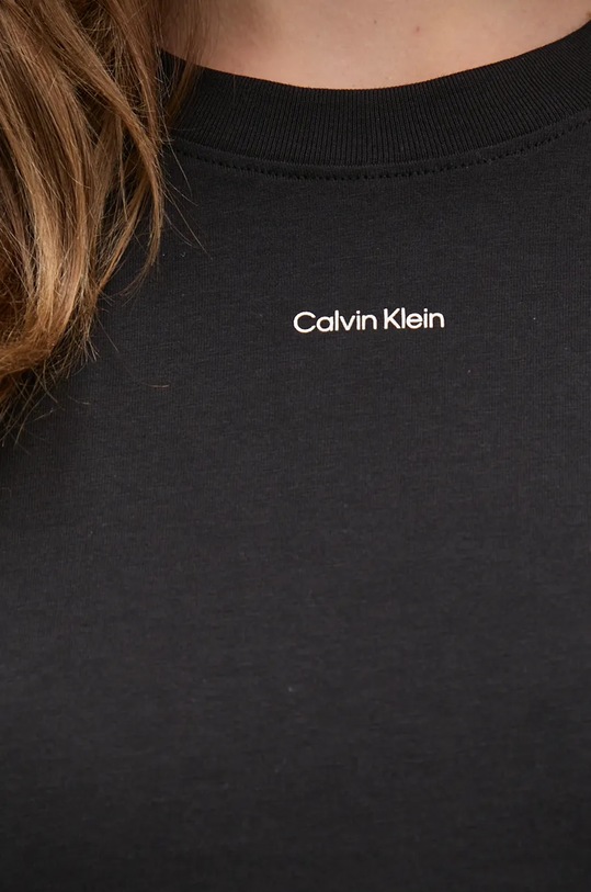Бавовняний лонгслів Calvin Klein K20K207520 чорний