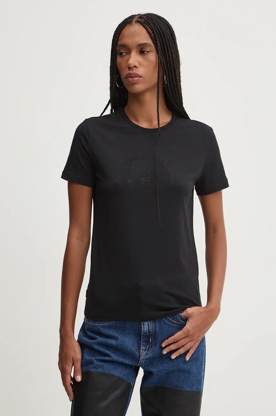 Desigual tricou DAISY negru 24WWTK01