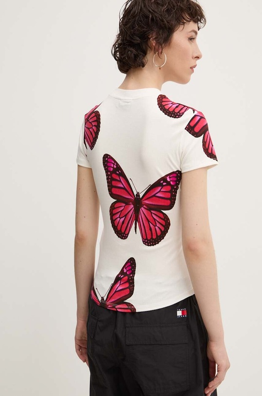 Îmbrăcăminte Desigual tricou CROISE 24WWTK55 alb