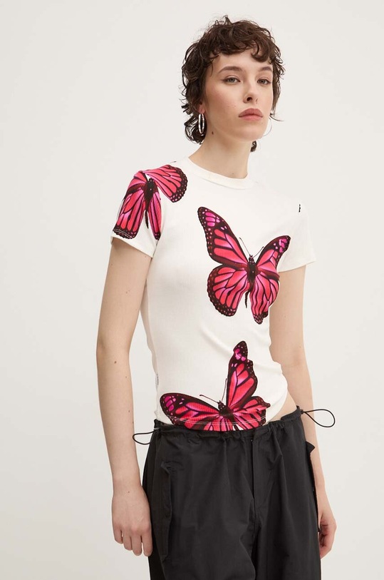 Desigual tricou CROISE alb 24WWTK55