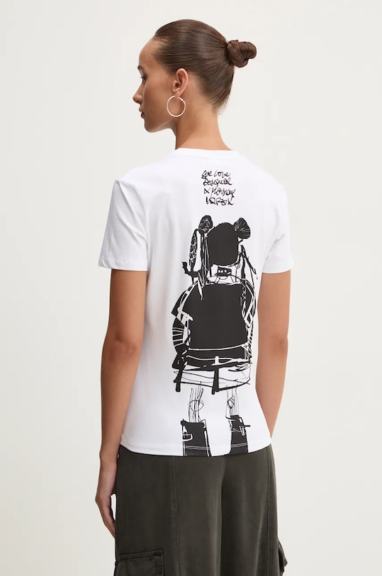 Oblečení Tričko Desigual CHOI 24WWTK90 bílá